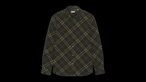 Burberry Long Sleeve Casual Shirt Olive