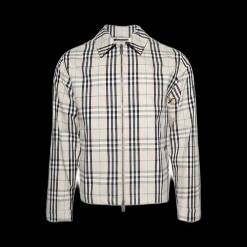 Burberry Check Harrington Jacket 'Husk'