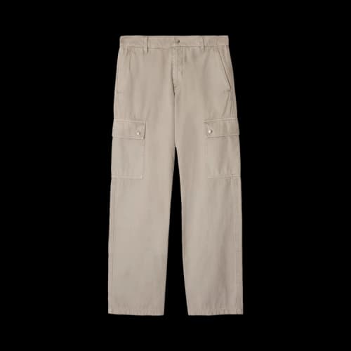 Burberry Gabardine Cargo Trousers 'Heron'