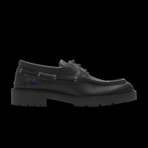 Burberry Leather Raft Boat 'Black'