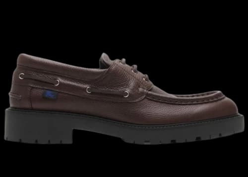 Burberry Leather Boat Shoe Log