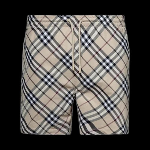 Burberry Check Swim Shorts 'Alabaster'