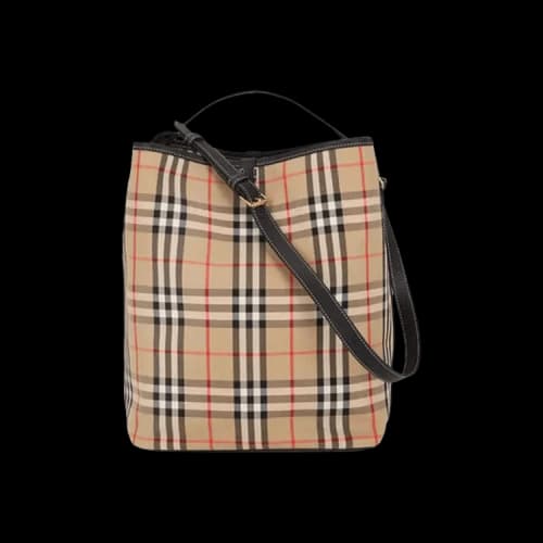 Burberry Ashby Medium Bucket Bag 'Brown'