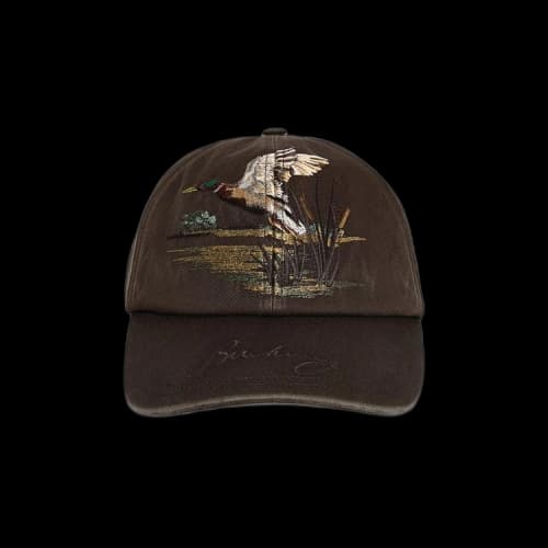Burberry Duck Gabardine Baseball Cap 'Juniper'