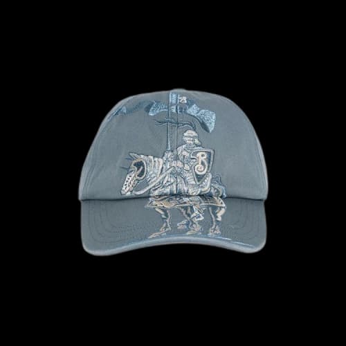 Burberry Equestrian Knight Design Baseball Cap 'Flood Blue'