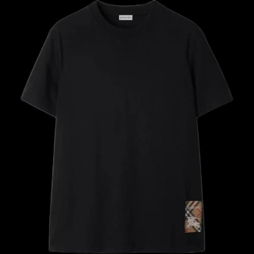 Burberry 26 Check Label Cotton T-shirt 'Black'
