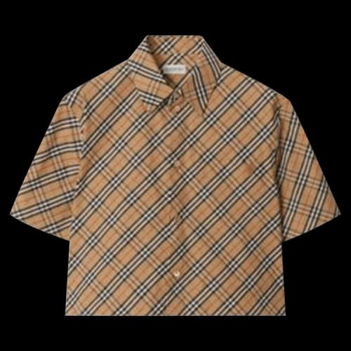 Burberry Cropped Shirt 'Sand'