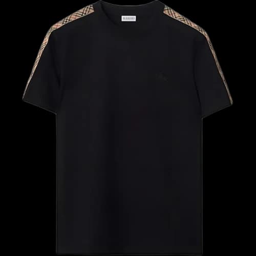 Burberry 26 Check Trim Cotton T-shirt 'Black'