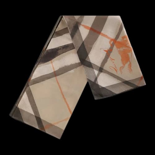 Burberry Check Print Scarf Birch