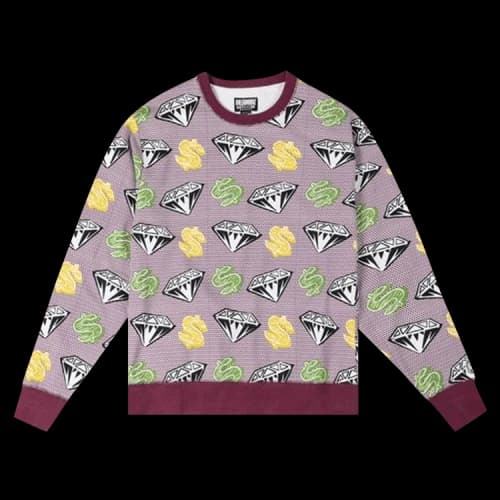 Billionaire Boys Club Diamond Dollar Crewneck 'Bleach White'