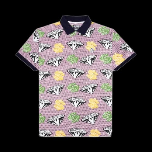 Billionaire Boys Club Spotted Polo Shirt 'Pink/White'