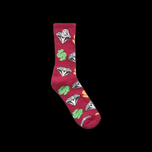 Billionaire Boys Club Diamond Dollar Socks 'White'