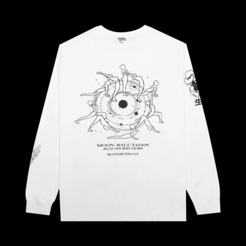 Billionaire Boys Club Moon Salutations Long-Sleeve Tee 'Bleach White'