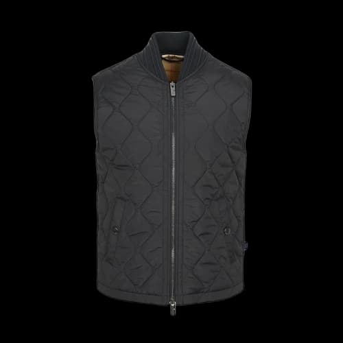 Burberry Tiverton Quilted Vest Black