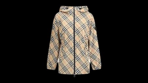 Burberry Women's Check Lightweight Jacket Sand