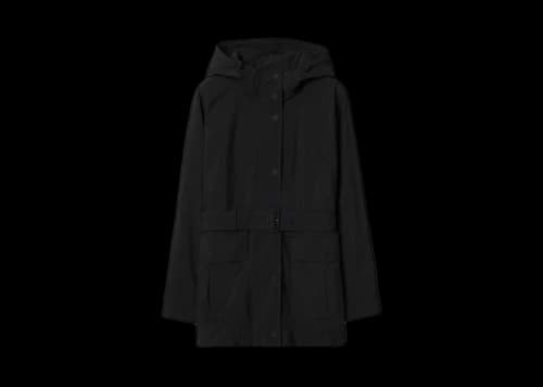Burberry Women Nylon Hooded Jacket Black