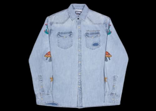 Billionaire Boys Club Hillside Long Sleeve Shirt Blue/Denim
