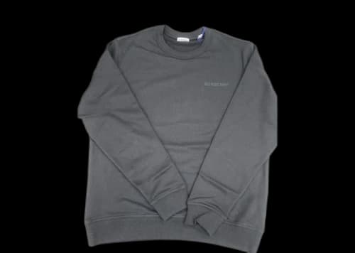 Burberry Cotton Embroidered Sweatshirt Black