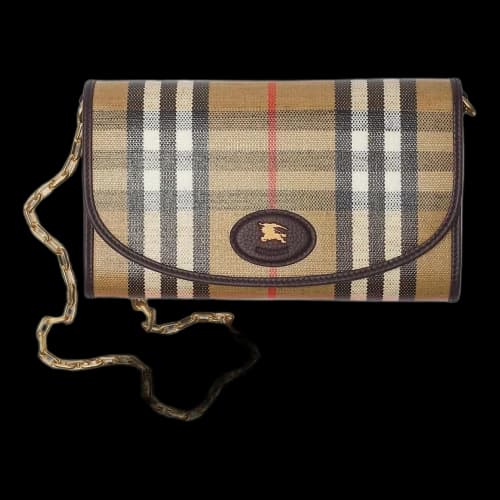 Burberry 25 Highlands Chain Strap Wallet 'Sand' (Women's)
