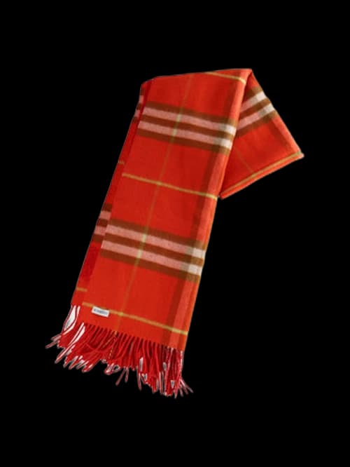 Burberry Mu Solid To Gc Scarf Tomatored