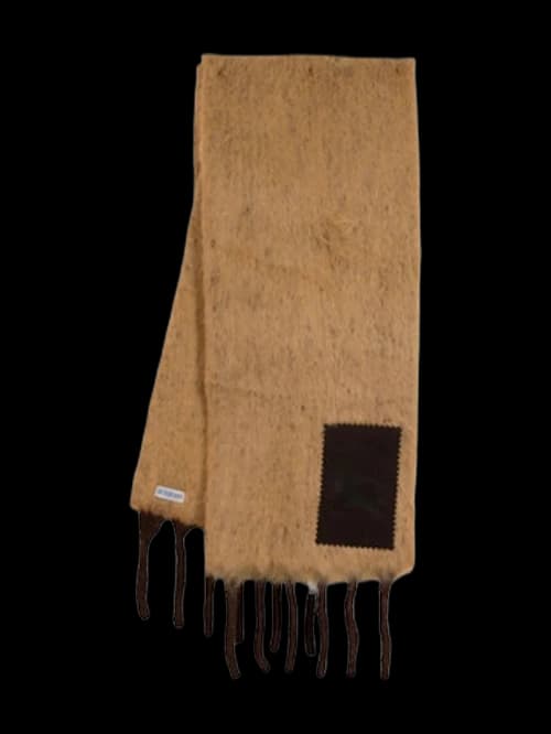 Burberry Mu BrUShed Alpaca Scarf Deer Brown