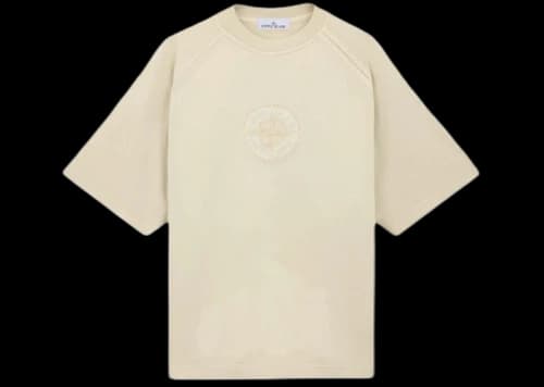Stone Island Organic Cotton Jersey T-shirt Beige