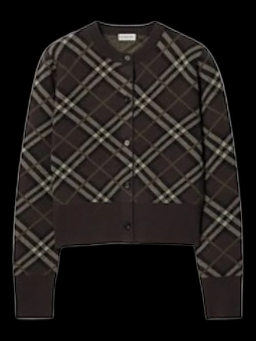 Burberry Georgette Wchk Top Check