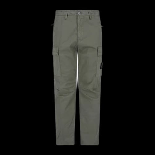 Stone Island Logo Cargo Pants Green