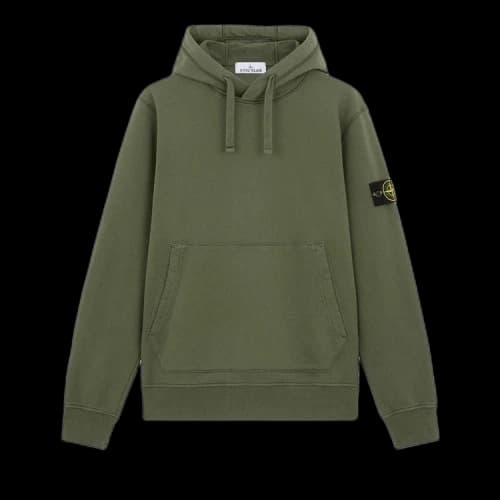 Stone Island Fleece Garment Dyed Hoodie 'Musk'