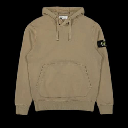 Stone Island Fleece Garment Dyed Hoodie 'Sand'