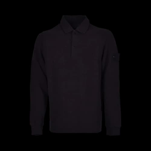 Stone Island Ghost Polo Sweatshirt 'Black'
