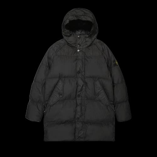 Stone Island Giaccone Vera Piuma Real Down Blouson Jacket Black