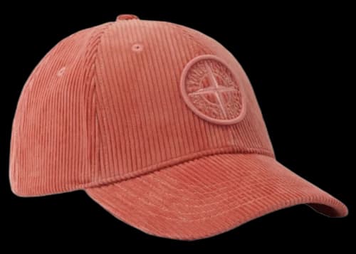 Stone Island Corduroy Cap Orange
