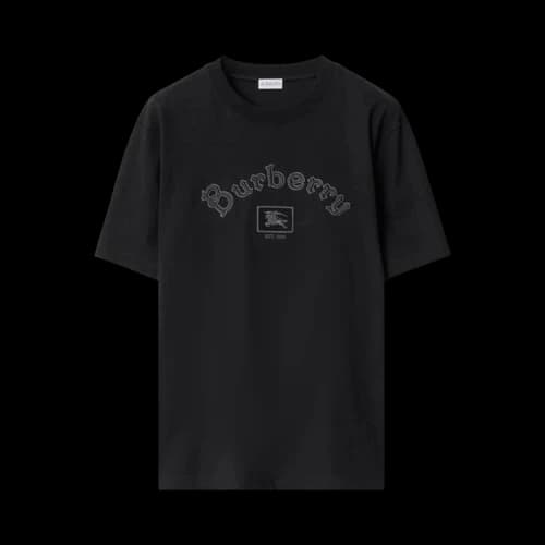 Burberry Crew Neck Short Sleeve T-Shirt 'Black'