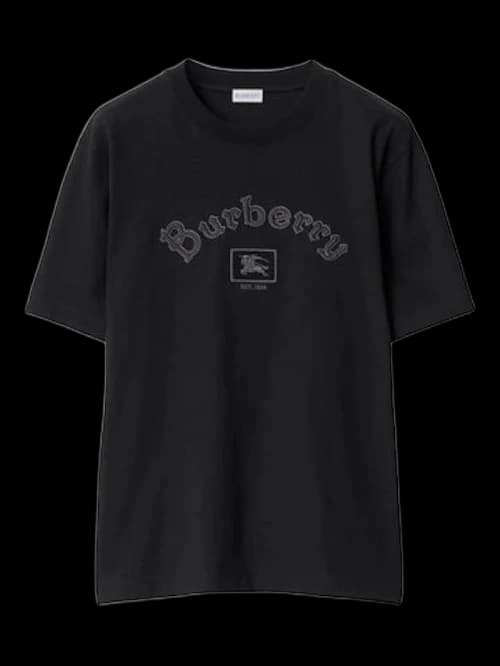Burberry Crew Neck Short Sleeve T-shirt Black