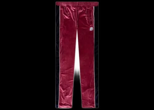 Billionaire Boys Club Eva Velour Track Pants Burgundy/Anemone