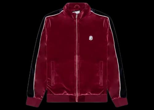 Billionaire Boys Club Flight Velour Jacket Burgundy