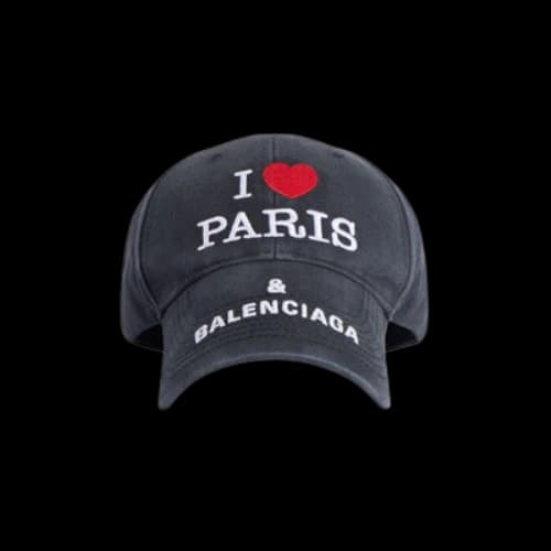 Balenciaga I Love Paris Balenciaga Cap 'Black'