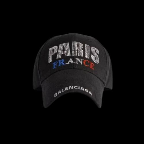 Balenciaga Paris Strass Cap 'Black'