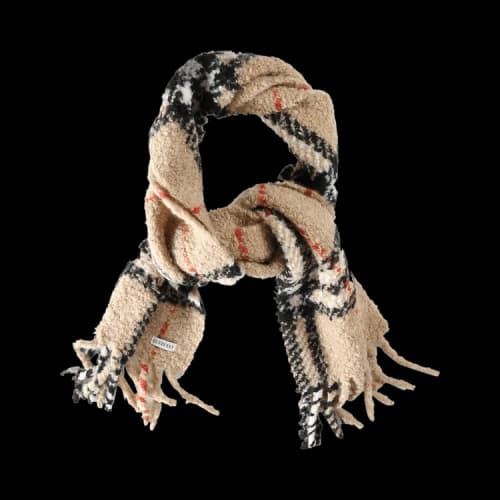 Burberry Mu G Check Boucle Scarf 'Sand'