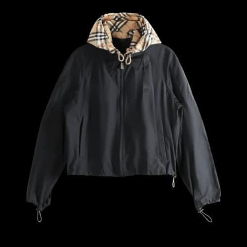 Burberry Women's Double-Faced Check Jacket Black