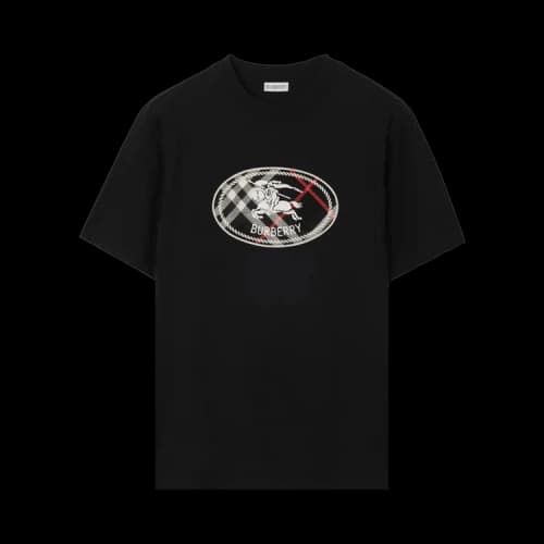 Burberry Ryan Ks Chk T-shirt Black