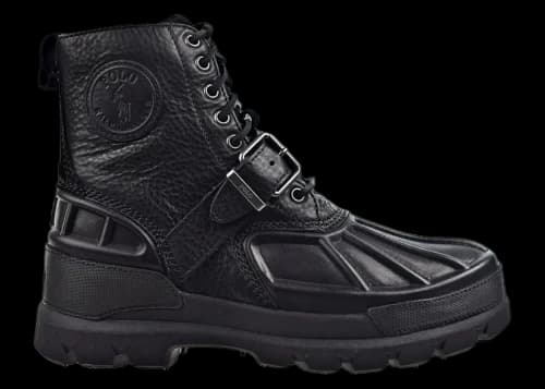 Polo Ralph Lauren Oslo High Oiled Leather Boot Black