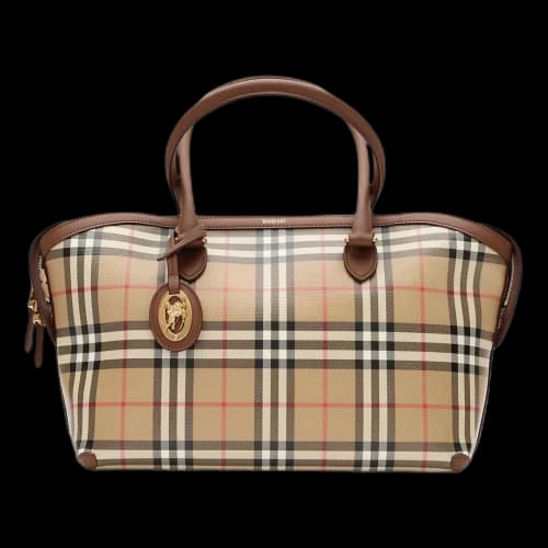 Burberry Small Check Zip Tote ‘Archive beige' (Women's)