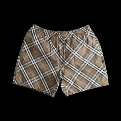 Burberry Seb Chk Nq Short Finch Brown Check