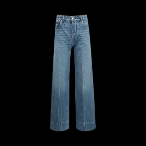 Bottega Veneta Veneta Mid-Rise Palazzo Jeans 'Mid Blue'