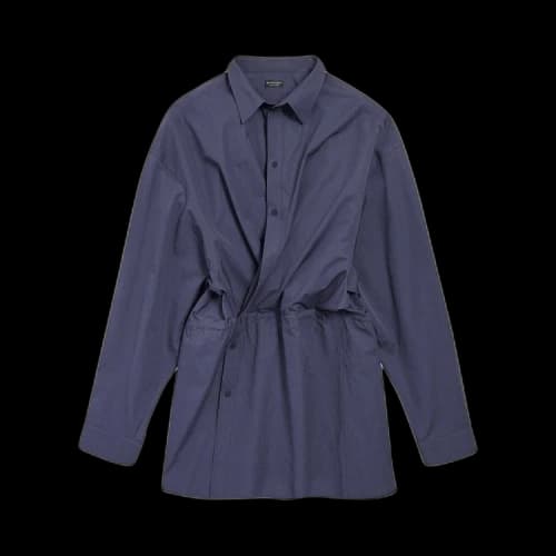 Balenciaga Shirt Mini Dress 'Faded Blue'
