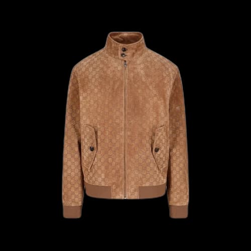Gucci Logo Jacket Brown