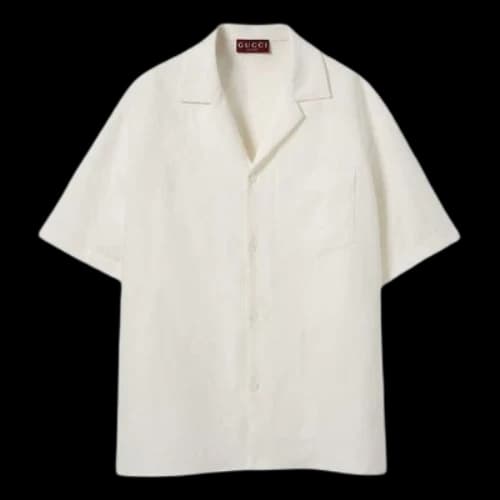 Gucci Linen Blend GG Canvas Shirt 'White'