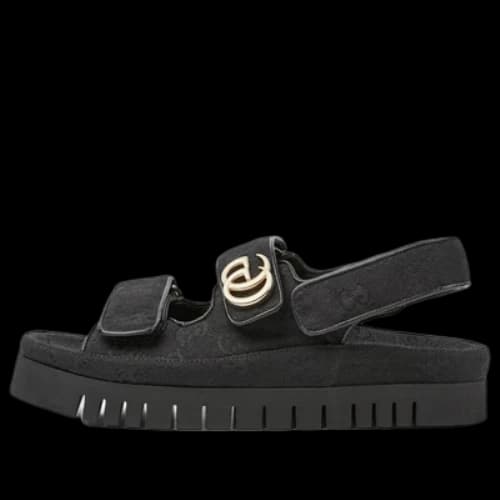 Gucci Double G Sandals 'Black' (Women's)